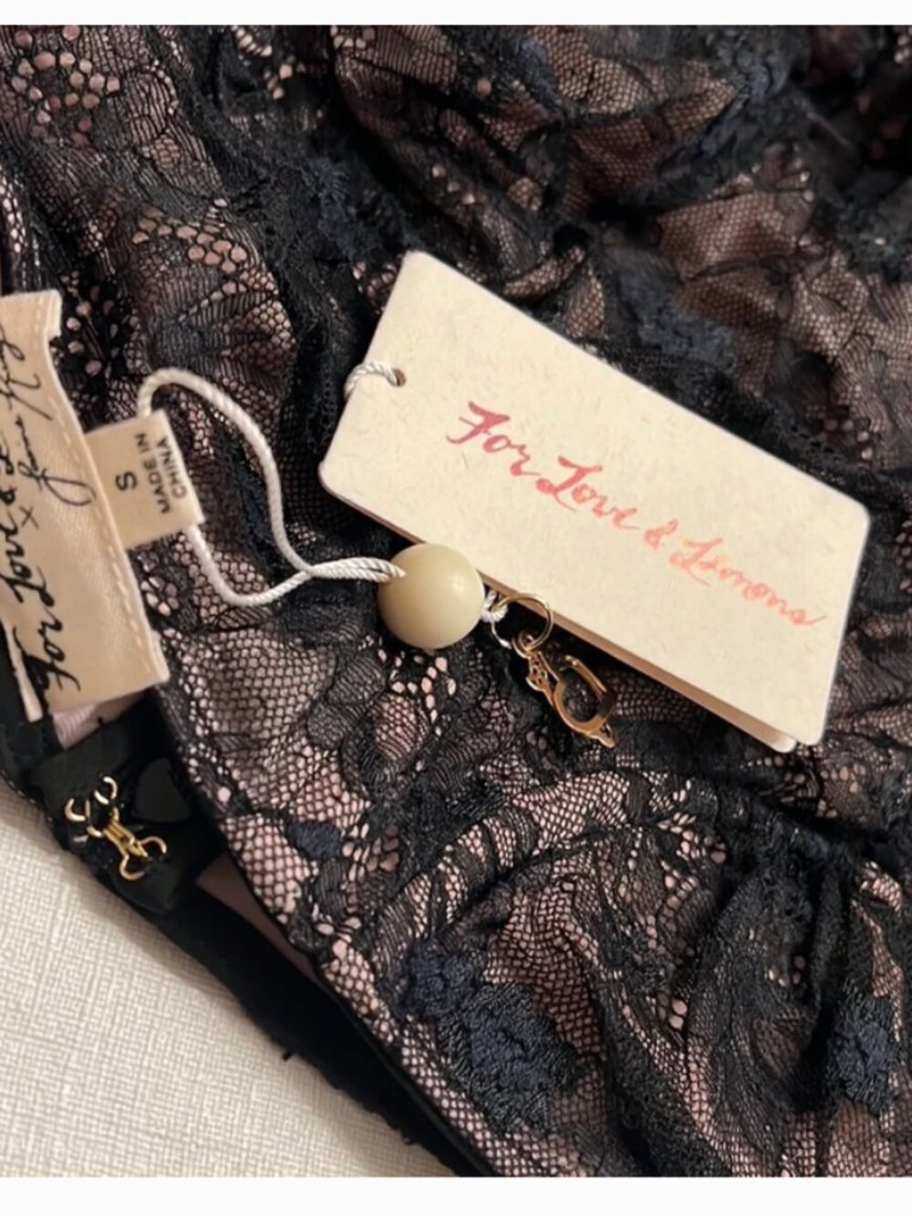 FOR LOVE & LEMONS x JAIME KING BLACK ANA SHEATH DRESS NWT / SMALL - Picture 5 of 10